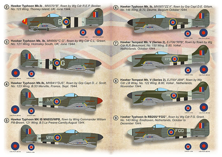 Print Scale PSL72518 1:72 Personal Storms Typhoons & Tempest 2nd TAF