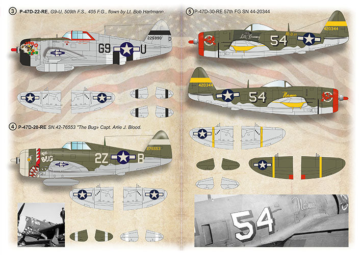 Print Scale PSL72527 1:72 Republic P-47 Thunderbolt Acess