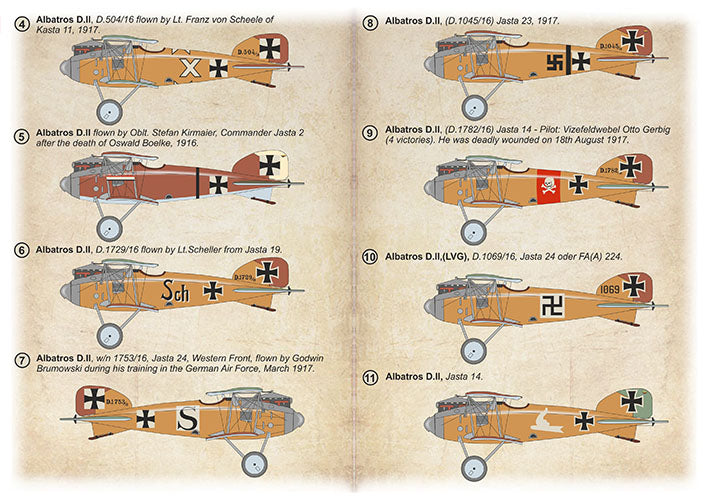 Print Scale PSL72528 1:72 Albatros D.II Albatros D.ll flown by Vzfw