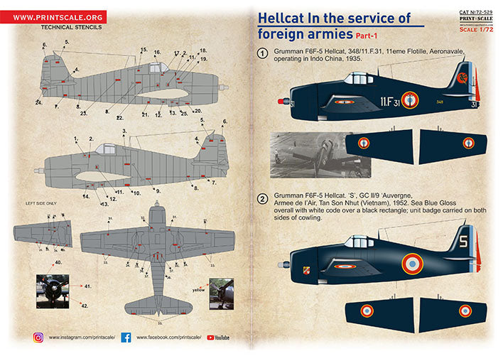 Print Scale PSL72529 1:72 Grumman Hellcat