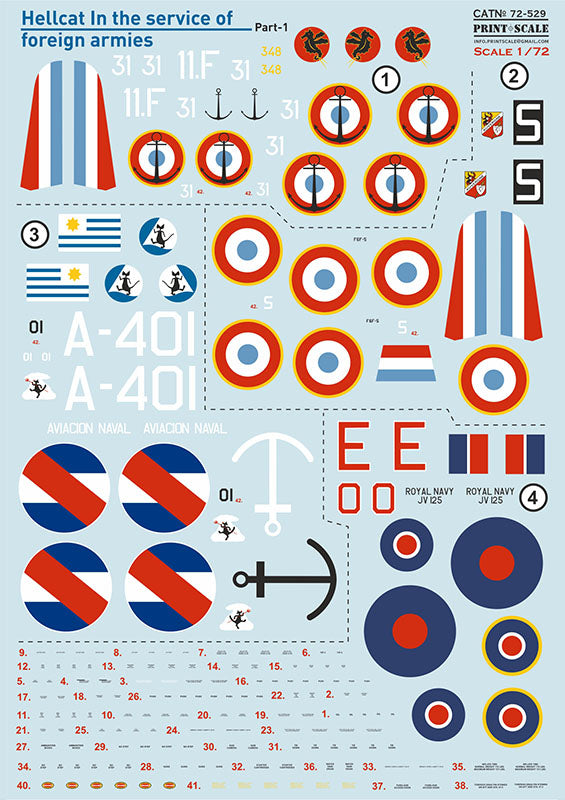 Print Scale PSL72529 1:72 Grumman Hellcat