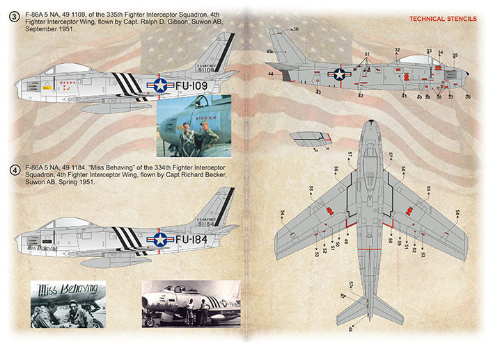 Print Scale PSL72536 1:72 North-American F-86A Sabres