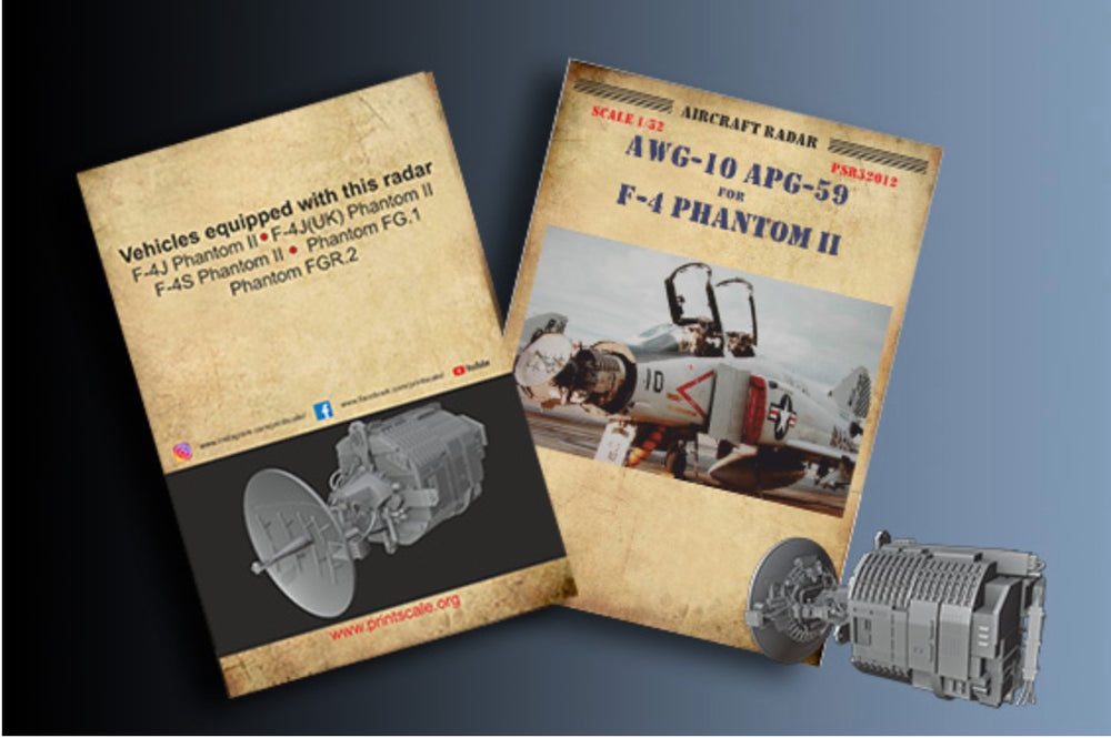Print Scale PSR72024 1:72 AWG-10 APG-59 Radar for F-4J/S Phantom