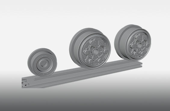 Print Scale PSW72019 1:72 F-35A/B Lightning II Resin Rims & Rubber Wheels