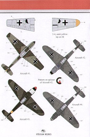 Possum Werks PW48001 1:48 Messerschmitt Bf-109sflown by Johannes Macky Steinhoff