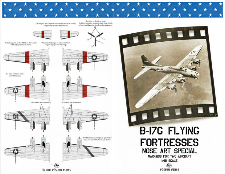 Possum Werks PW48003 1:48 Boeing B-17G Flying Fortress