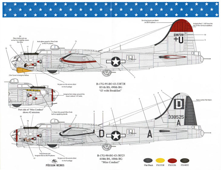Possum Werks PW48003 1:48 Boeing B-17G Flying Fortress