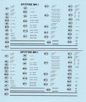 Possum Werks PW48004 1:48 Spitfire Mk.I & Bf-109E-3/4 Detail Set
