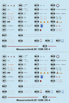 Possum Werks PW48004 1:48 Spitfire Mk.I & Bf-109E-3/4 Detail Set