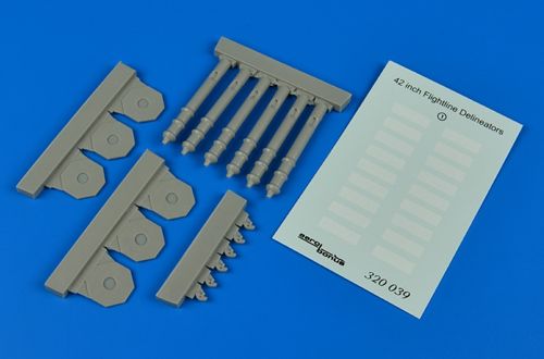 Aerobonus QAB320039 1:32 Aircraft Parking Delineators Cones (6)