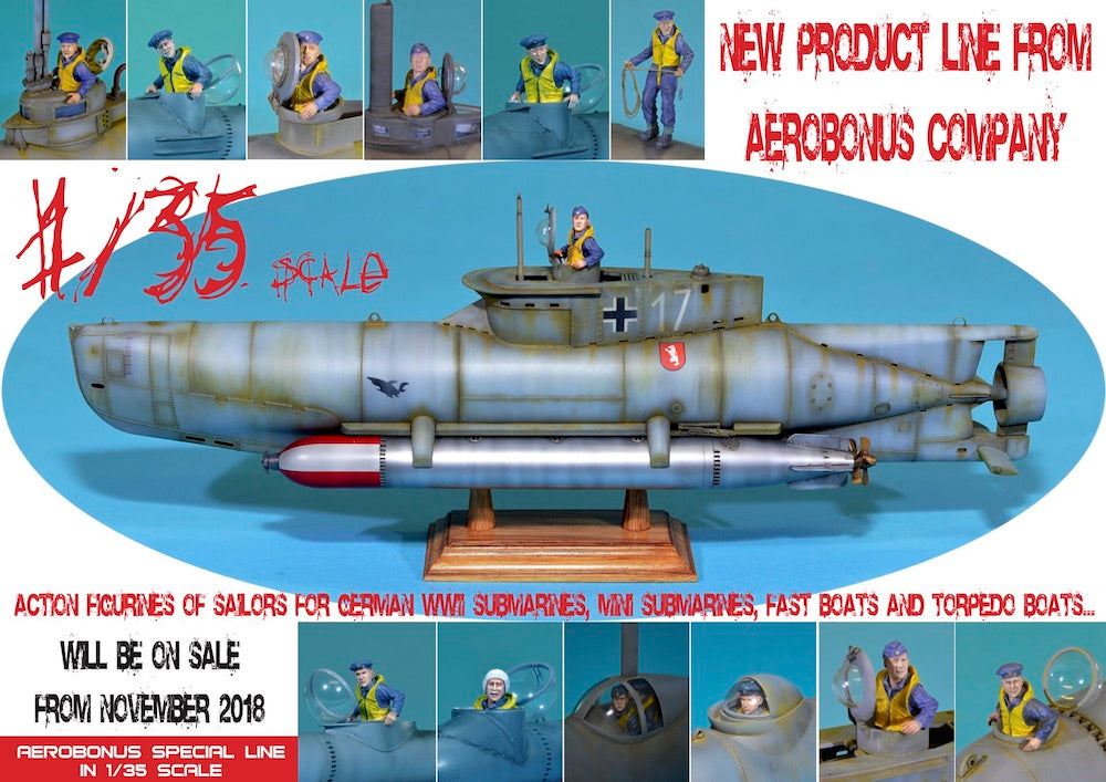 Aerobonus QAB350004 1:35 Kriegsmarine WWII Sailor for Schnellboats