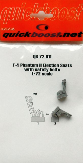 Quickboost QB72011 1:72 F-4 Phantom Ejection Seats with Belts (2)
