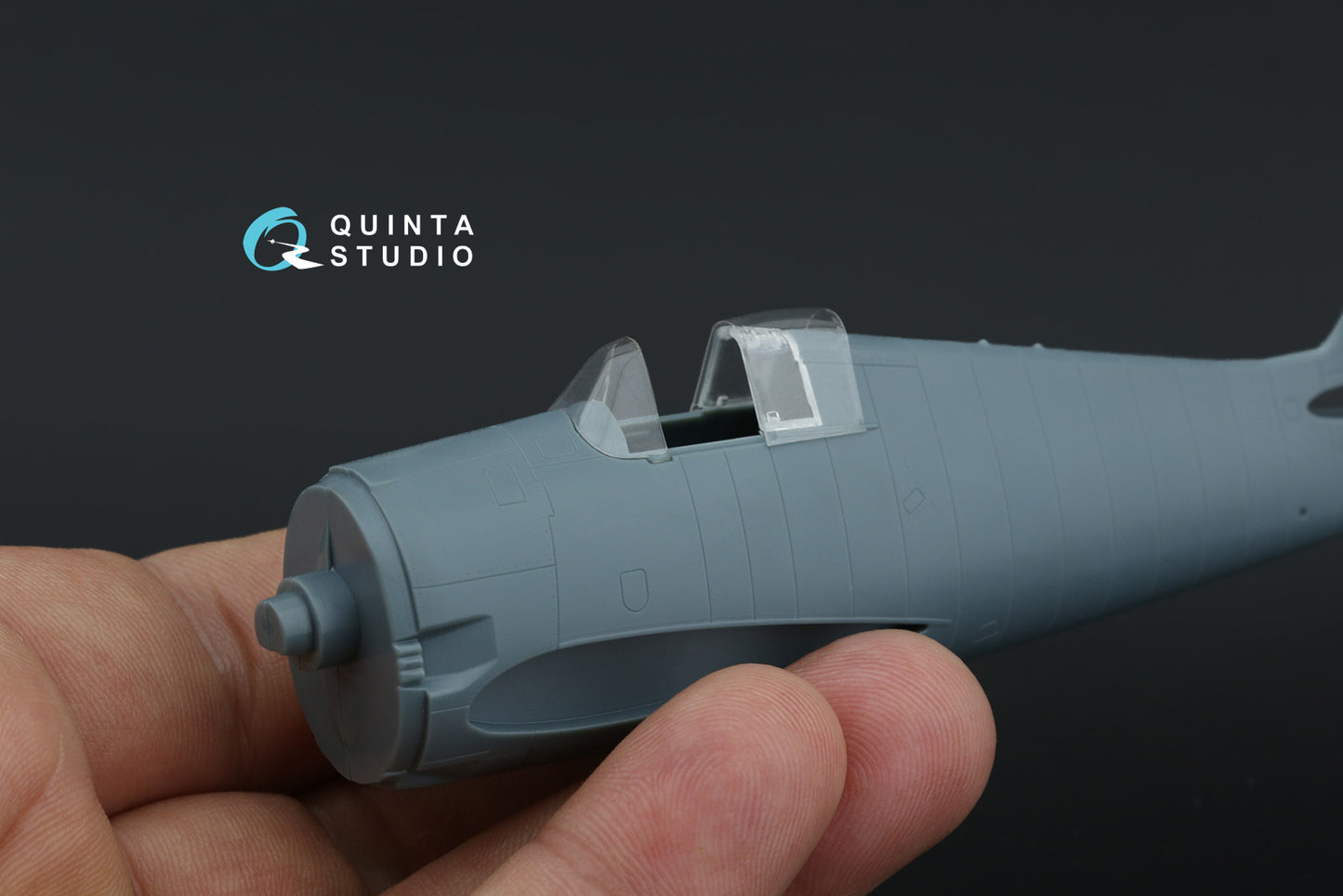 Quinta Studio QC72008 1:72 Grumman F6F-3/F6F-5 Hellcat vacuumed clear canopy