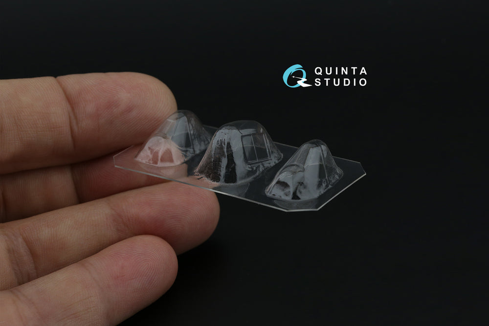 Quinta Studio QC72008 1:72 Grumman F6F-3/F6F-5 Hellcat vacuumed clear canopy