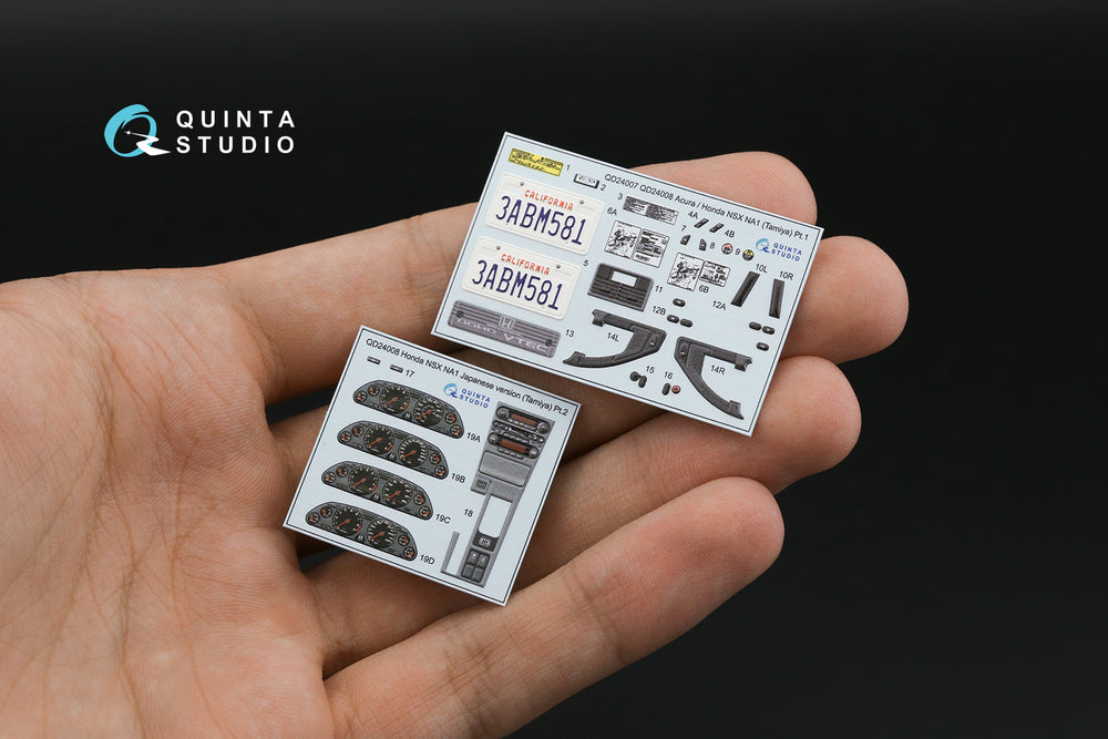 Quinta Studio QD24008 1:24 Honda NSX NA1 Japan 3D Interior Decal