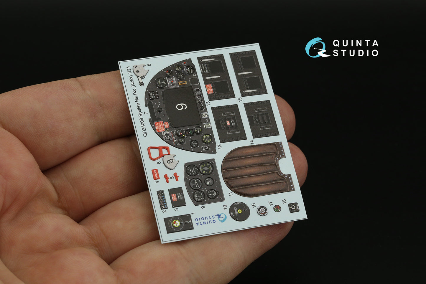 Quinta Studio QD24009 1:24 Spitfire Mk.IXc 3D Interior Decal