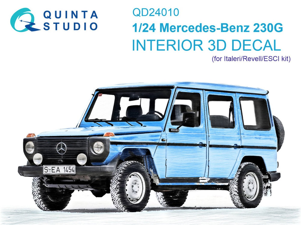 Quinta Studio QD24010 1:24 Mercedes-Benz 230G 3D Interior Decal