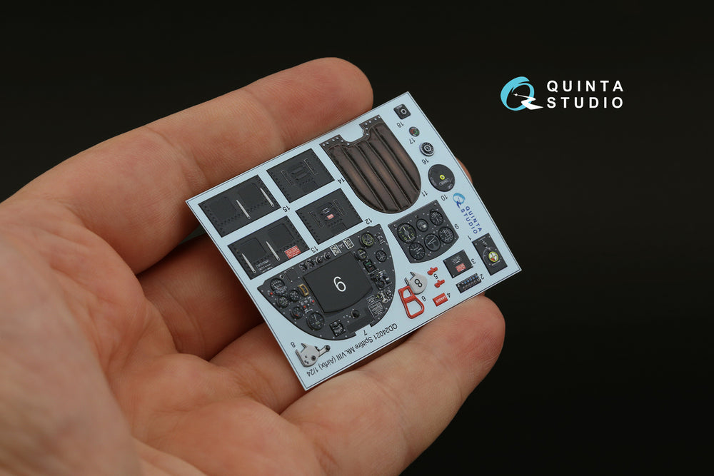 Quinta Studio QD24021 1:24 Spitfire Mk.VIII 3D Interior Decal