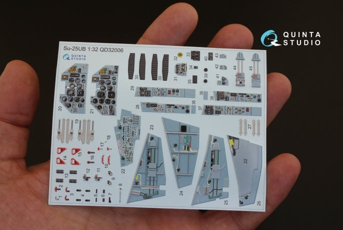 Quinta Studio QD32006 1:32 Sukhoi Su-25UB 3D-Printed Interior Decals