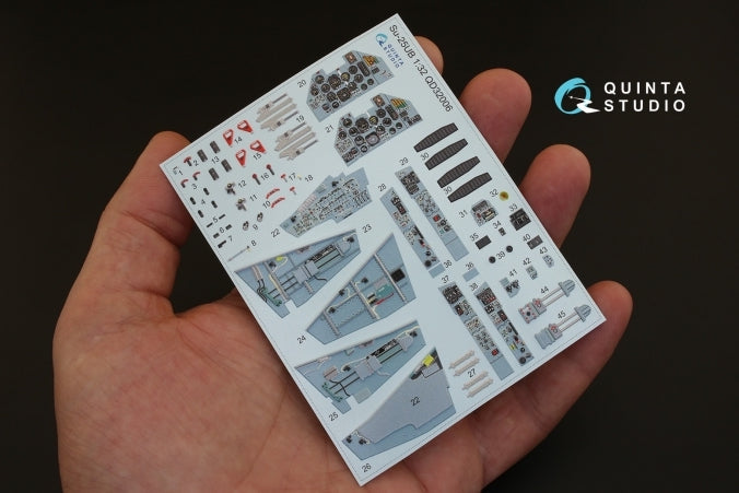 Quinta Studio QD32006 1:32 Sukhoi Su-25UB 3D-Printed Interior Decals