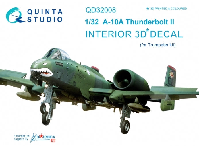 Quinta Studio QD32008 1:32 A-10A Thunderbolt II 3D Interior Decal
