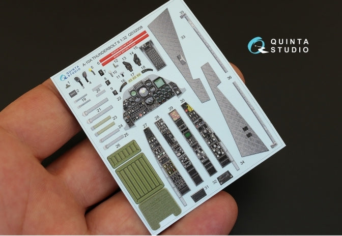 Quinta Studio QD32008 1:32 A-10A Thunderbolt II 3D Interior Decal