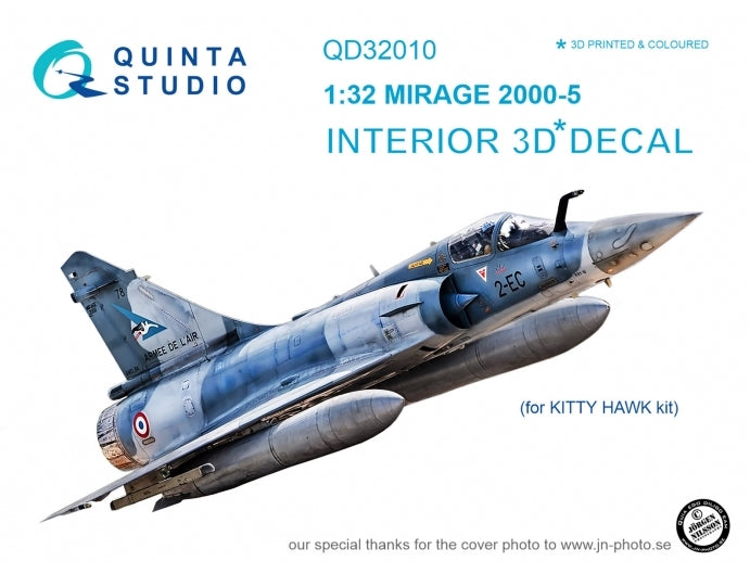Quinta Studio QD32010 1:32 Mirage 2000-5 3D Interior Decal