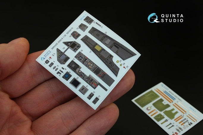 Quinta Studio QD32010 1:32 Mirage 2000-5 3D Interior Decal