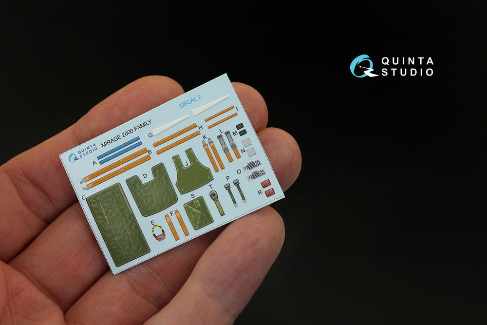 Quinta Studio QD32012 1:32 Mirage 2000D 3D Interior Decal