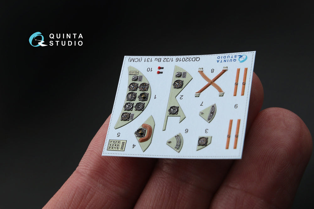 Quinta Studio QD32016 1:32 Bucker Bu-131 3D-Printed Interior Decals