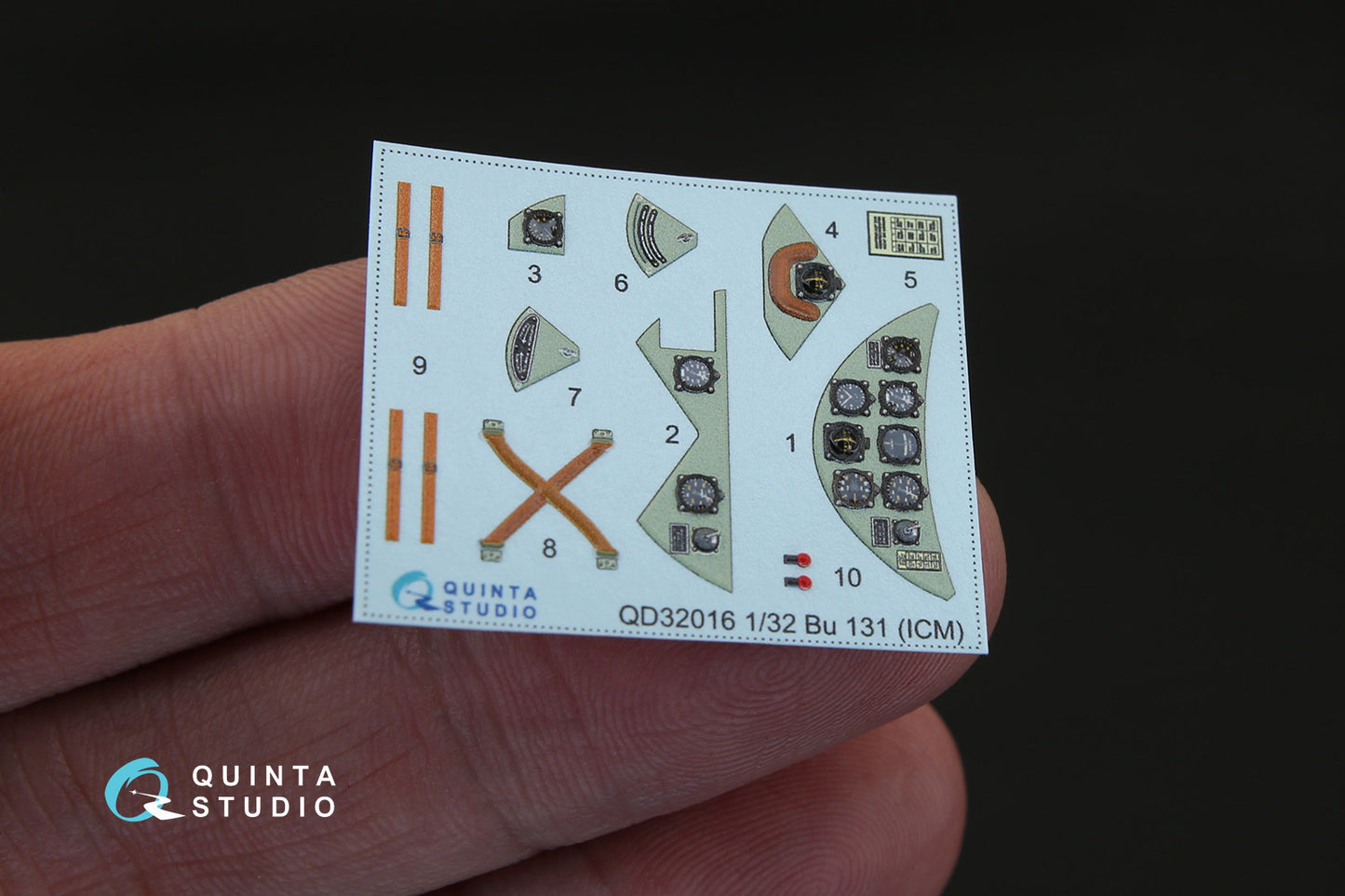 Quinta Studio QD32016 1:32 Bucker Bu-131 3D-Printed Interior Decals