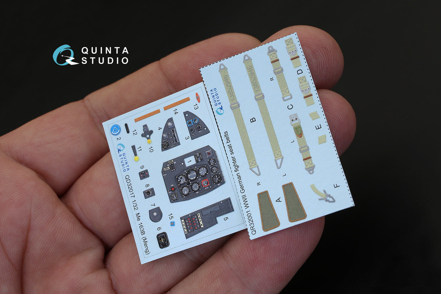 Quinta Studio QD32017 1:32 Me-163B 3D Interior Decal