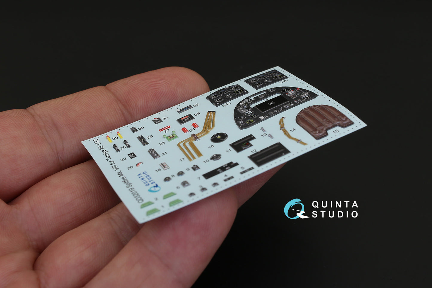 Quinta Studio QD32019 1:32 Spitfire Mk.VIII 3D Interior Decal