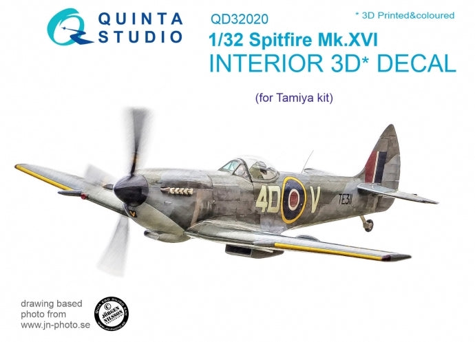 Quinta Studio QD32020 1:32 Spitfire Mk.XVI 3D Interior Decal