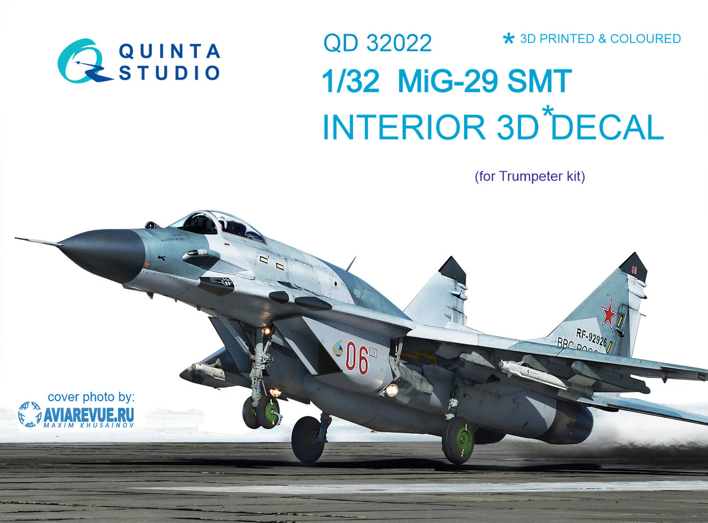 Quinta Studio QD32022 1:32 MiG-29SMT 3D Interior Decal