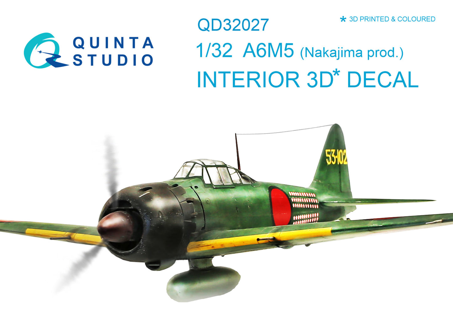 Quinta Studio QD32027 1:32 Mitsubishi A6M5 Zero
