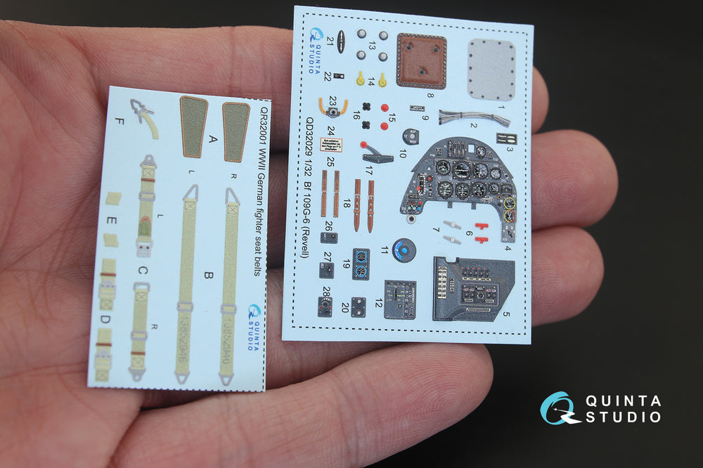 Quinta Studio QD32029 1:32 Bf-109G-6 3D Interior Decal