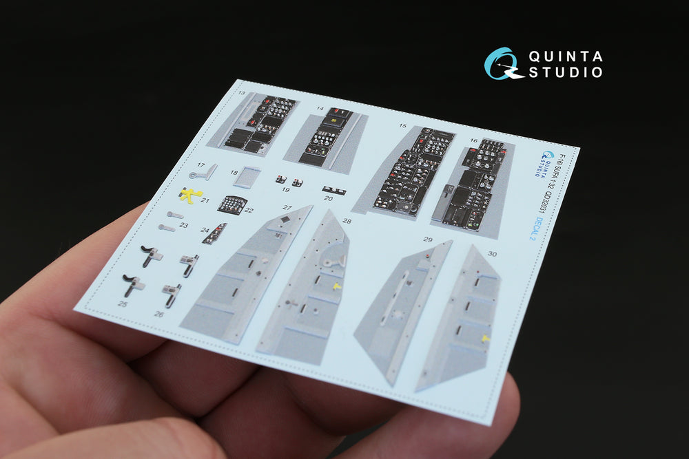 Quinta Studio QD32031 1:32 F-16I Sufa Storm 3D Interior Decal