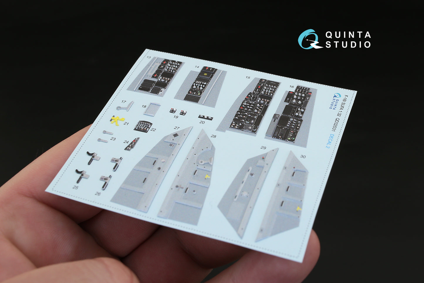 Quinta Studio QD32031 1:32 F-16I Sufa Storm 3D Interior Decal
