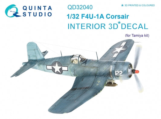 Quinta Studio QD32040 1:32 F4U-1A Corsair 3D Interior Decal
