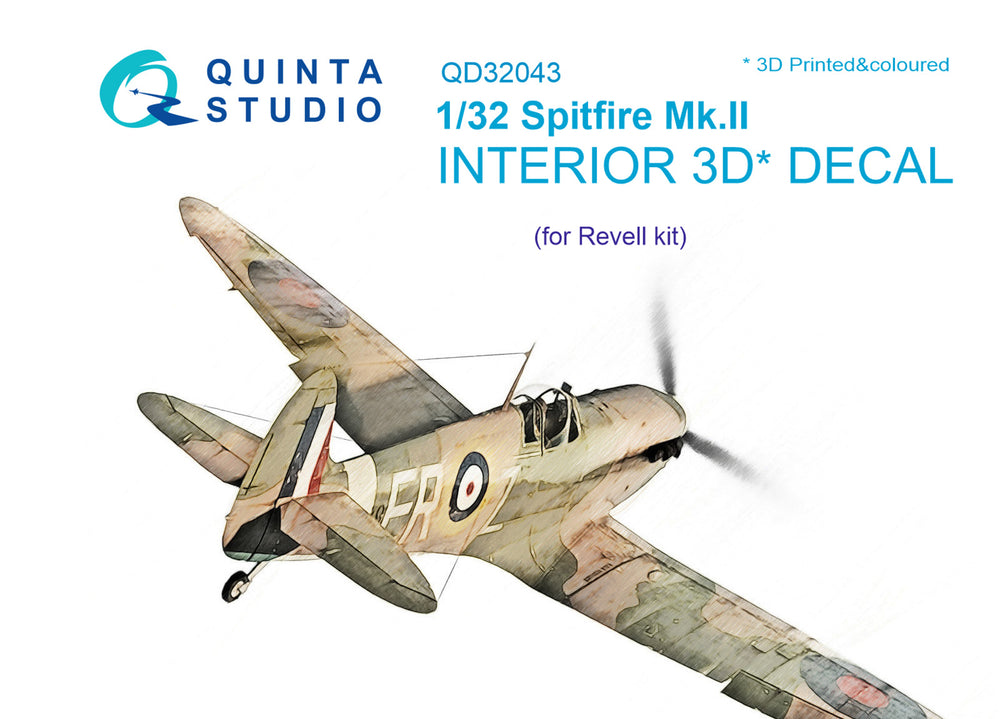Quinta Studio QD32043 1:32 Spitfire Mk.IIa 3D Interior Decal
