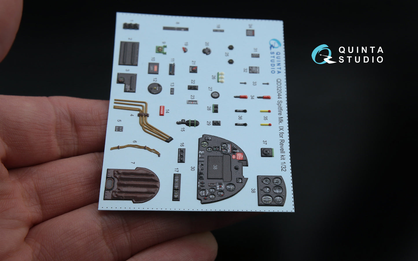 Quinta Studio QD32044 1:32 Spitfire Mk.IXc 3D Interior Decal