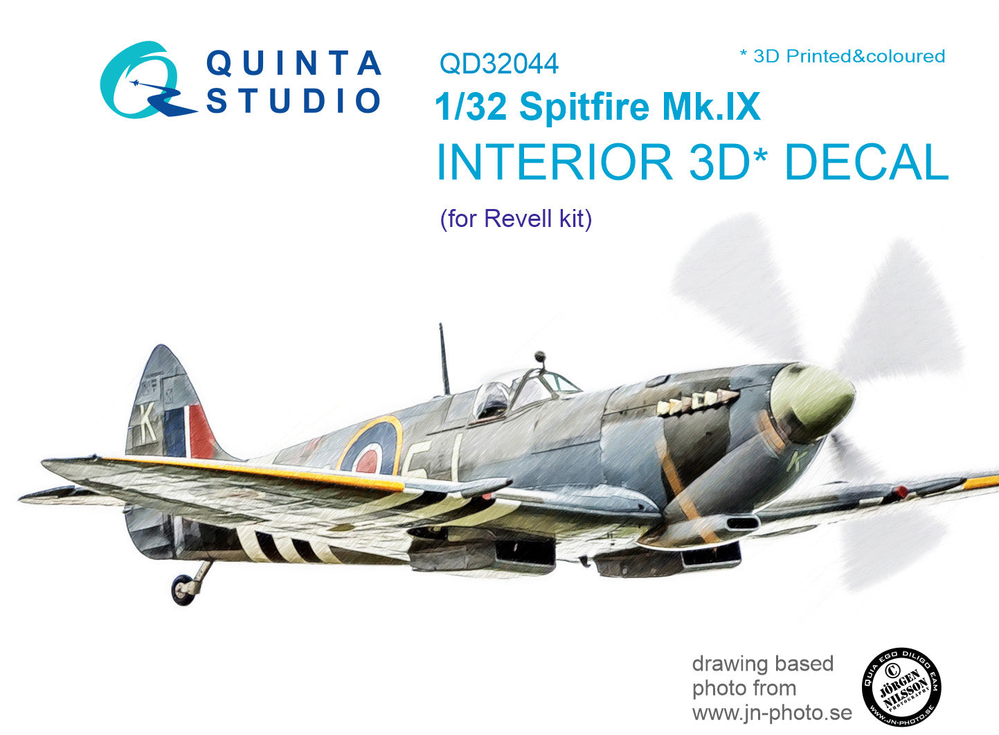 Quinta Studio QD32044 1:32 Spitfire Mk.IXc 3D Interior Decal
