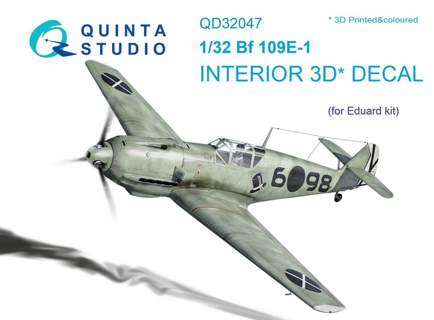 Quinta Studio QD32047 1:32 Bf-109E-1 3D Interior Decal