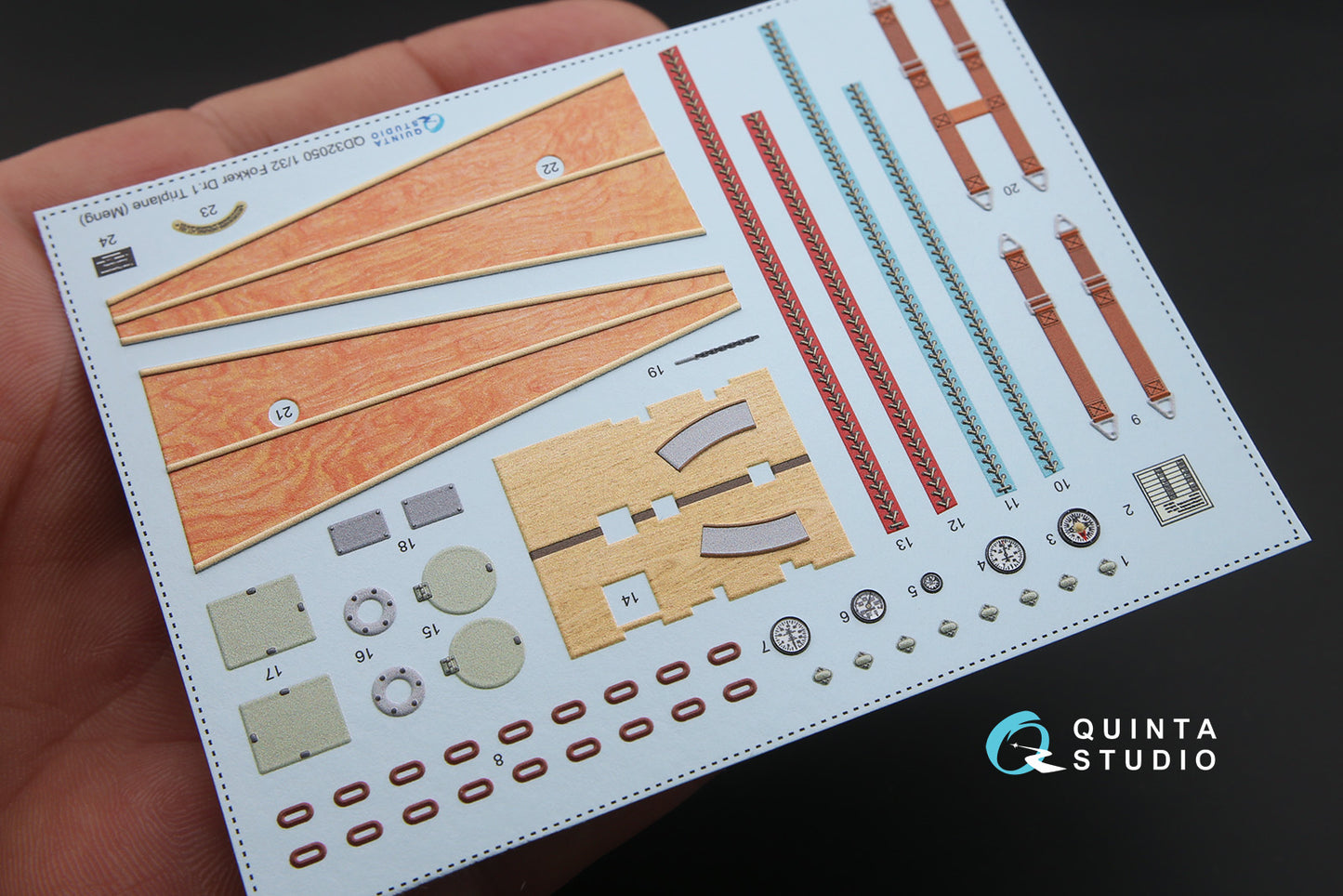 Quinta Studio QD32050 1:32 Fokker Dr.I 3D Interior Decal