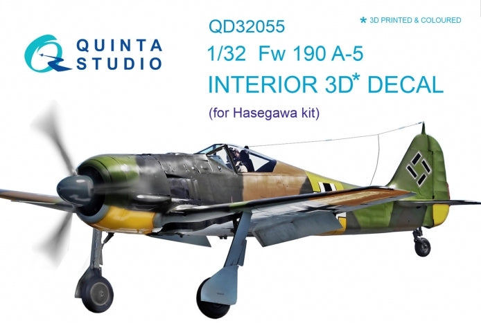 Quinta Studio QD32055 1:32 Fw-190A-5 3D Interior Decal
