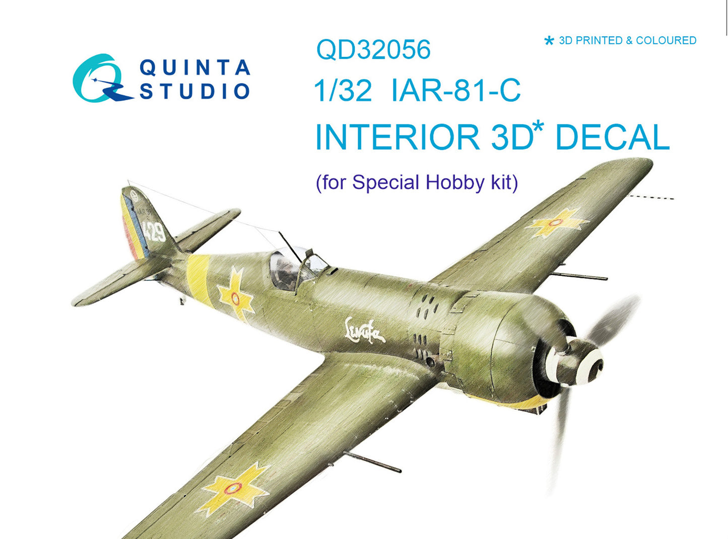 Quinta Studio QD32056 1:32 IAR IAR-81C 3D-Printed Interior Decals