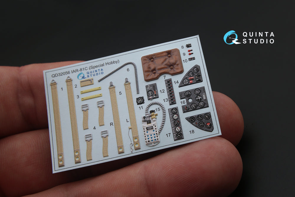 Quinta Studio QD32056 1:32 IAR IAR-81C 3D-Printed Interior Decals