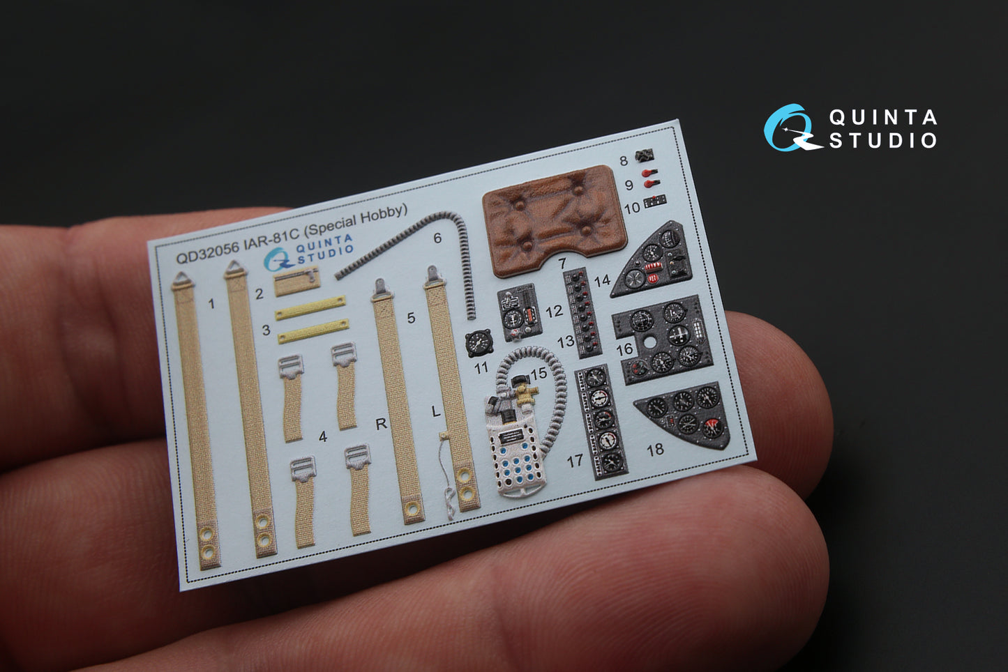 Quinta Studio QD32056 1:32 IAR IAR-81C 3D-Printed Interior Decals