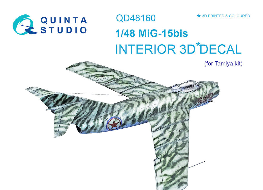 Quinta Studio QD32057 1:32 MiG-15bis 3D Interior Decal